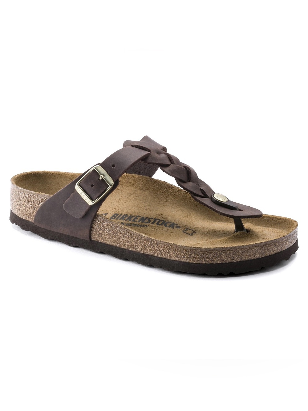 Birkenstock Brown Gizeh Braided Thong Sandals 36 Boho Comfort Casual Resortwear